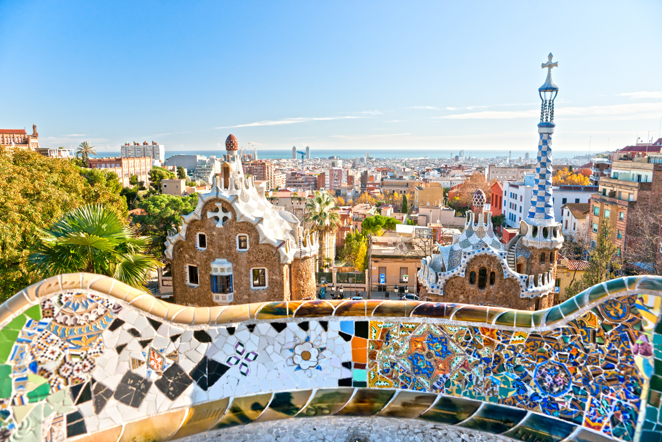 Gaudi's Parc Guell in Barcelona